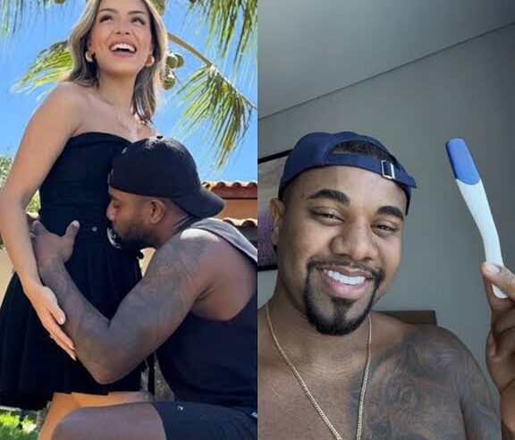 Davi Brito e Emilly fazem teste de gravidez nos Emirados Árabes