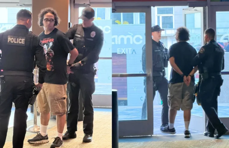 Homem se irrita com uso de celular durante filme, joga spray de pimenta em espectador.