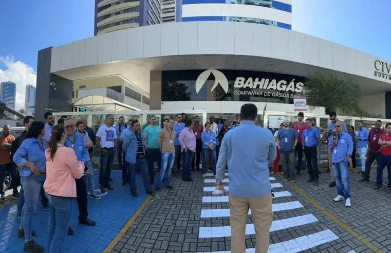 Sindicato entra com ação civil pública contra venda de ações da Bahiagás e realiza manifestação