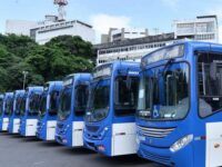 Ônibus do sistema de transporte público de Salvador, que terá gratuidade no domingo eleitoral de 25 de outubro de 2026.