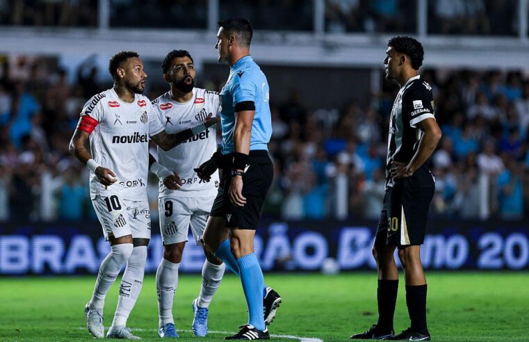 Bahia sofre empate do Santos nos acréscimos após expulsão de Neymar e deixa escapar vitória na Vila Belmiro